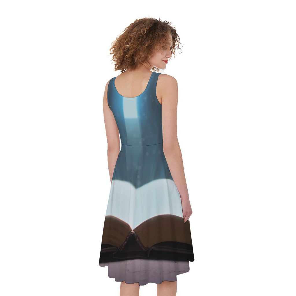 Shining Holy Bible Print Women's Sleeveless Dress