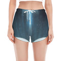 Shining Holy Bible Print Women's Split Running Shorts