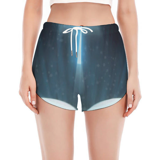 Shining Holy Bible Print Women's Split Running Shorts