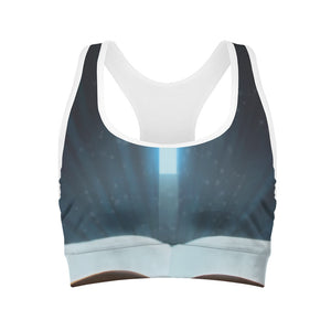 Shining Holy Bible Print Women's Sports Bra