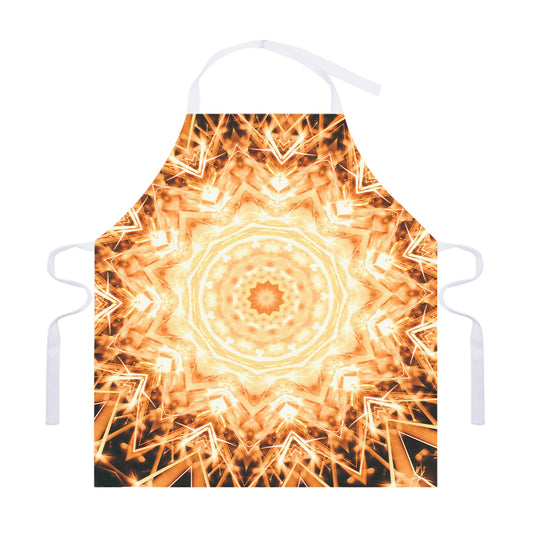 Shining Kaleidoscope Print Adjustable Apron
