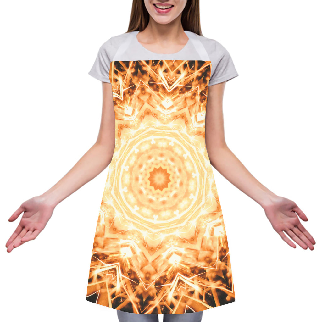 Shining Kaleidoscope Print Adjustable Apron