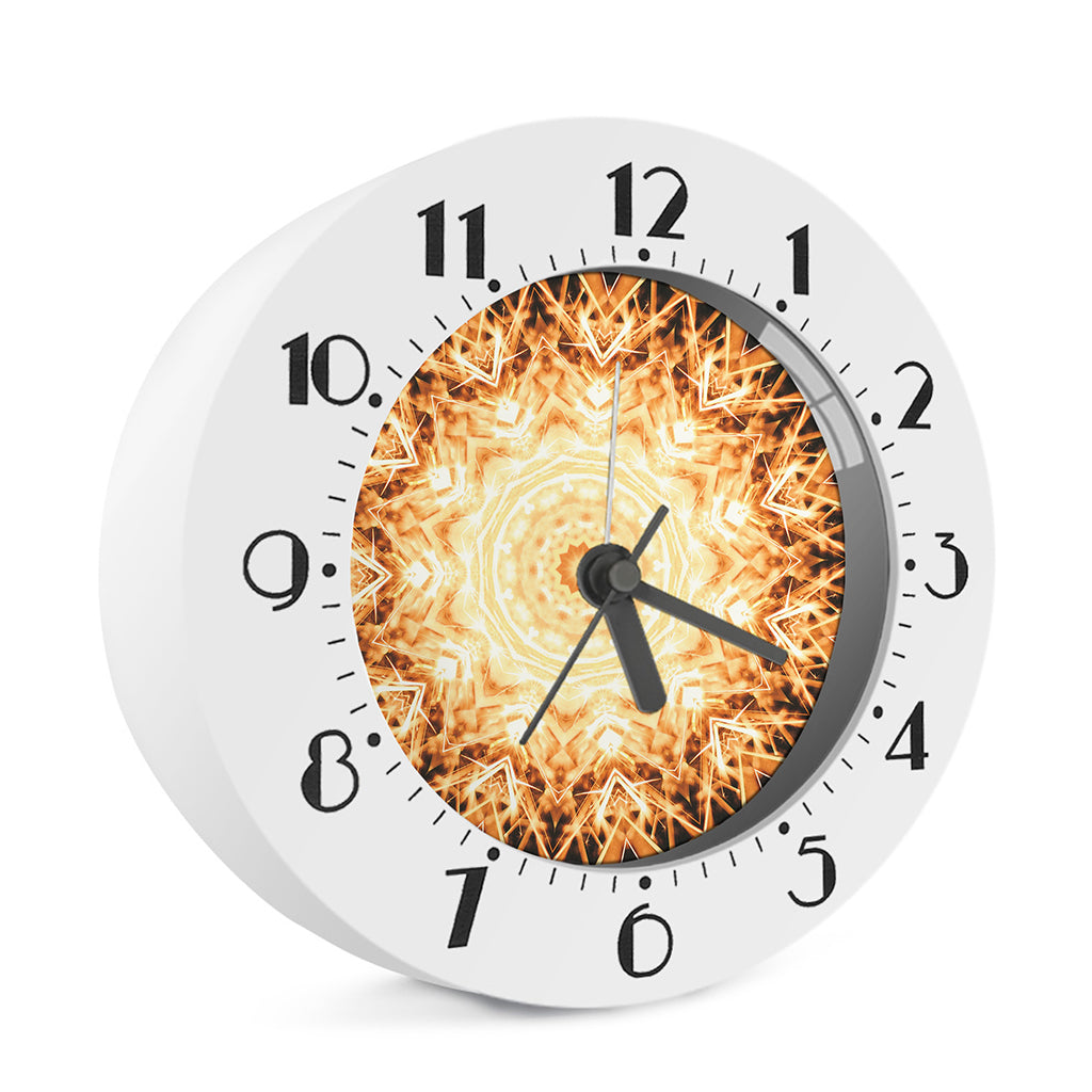 Shining Kaleidoscope Print Alarm Clock