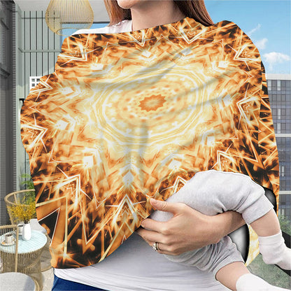 Shining Kaleidoscope Print Baby Seat Cover