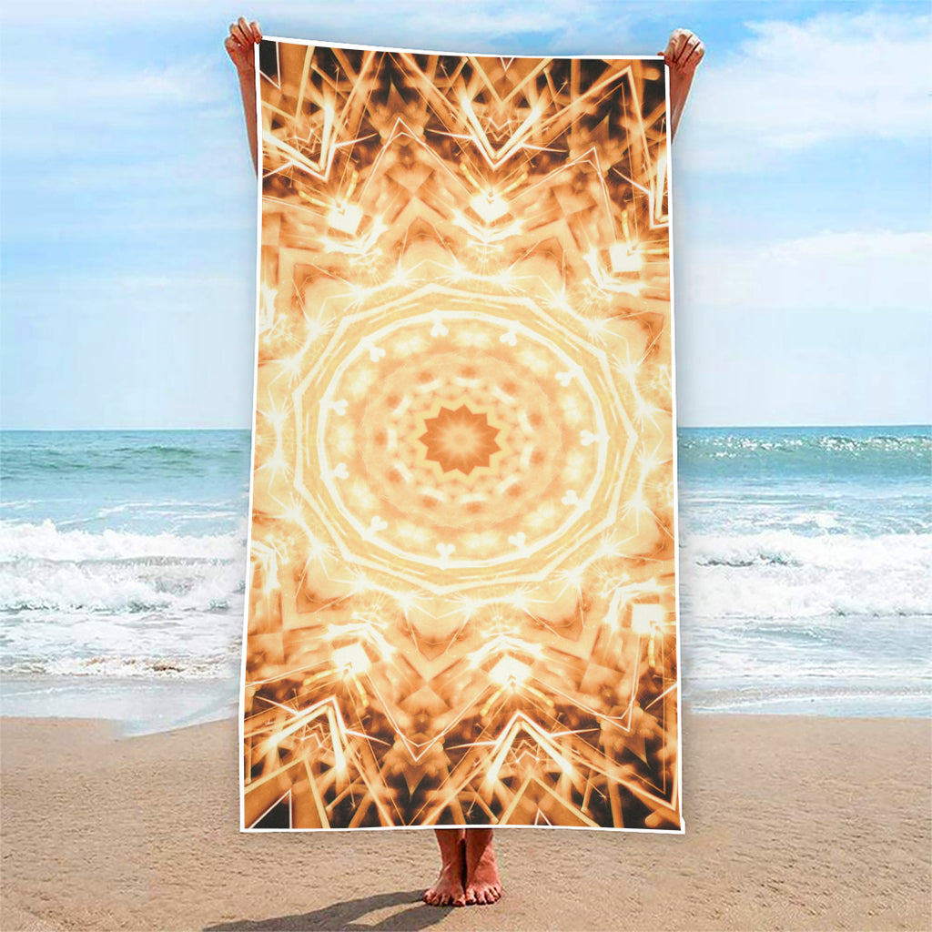Shining Kaleidoscope Print Beach Towel