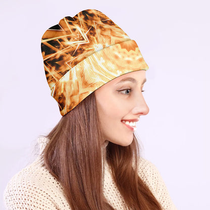 Shining Kaleidoscope Print Beanie