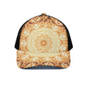 Shining Kaleidoscope Print Black Mesh Trucker Hat
