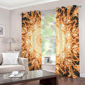 Shining Kaleidoscope Print Dimout Grommet Curtains