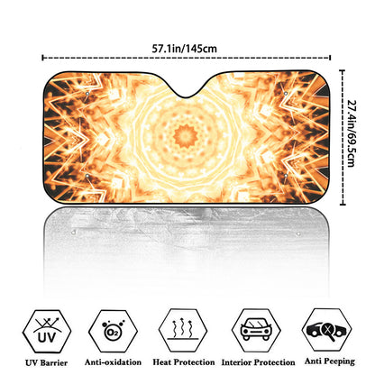 Shining Kaleidoscope Print Car Windshield Sun Shade