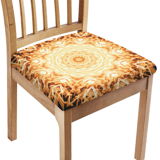 Shining Kaleidoscope Print Chair Cushion Cover