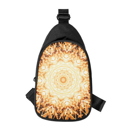 Shining Kaleidoscope Print Chest Bag