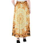 Shining Kaleidoscope Print Chiffon Maxi Skirt