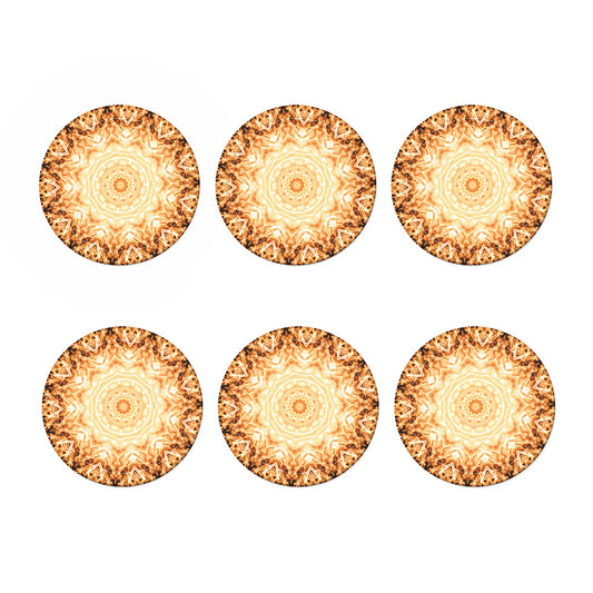 Shining Kaleidoscope Print Coaster Set