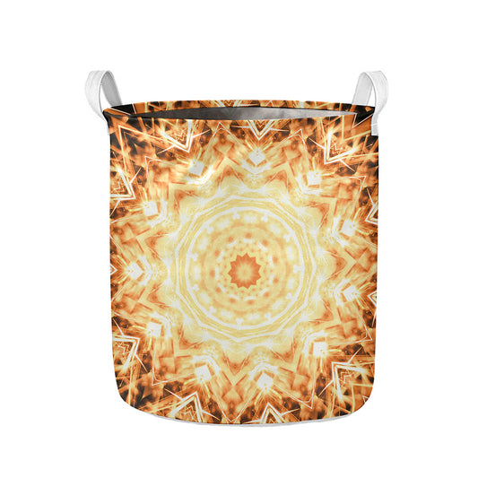 Shining Kaleidoscope Print Collapsible Laundry Basket