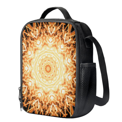 Shining Kaleidoscope Print Crossbody Lunch Bag