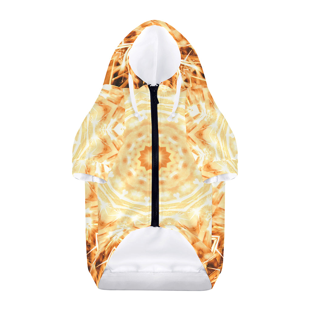 Shining Kaleidoscope Print Dog Zip Up Hoodie