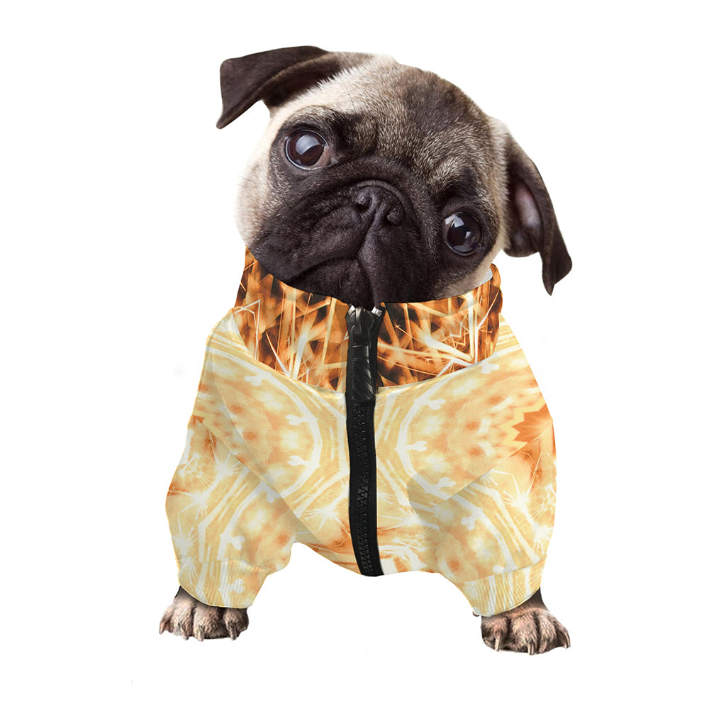 Shining Kaleidoscope Print Dog Zip Up Jacket