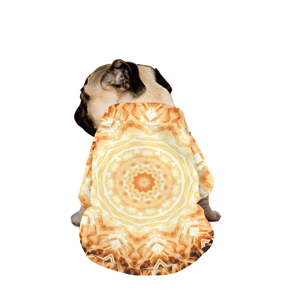 Shining Kaleidoscope Print Dog Zip Up Jacket