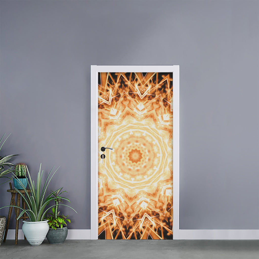 Shining Kaleidoscope Print Door Sticker