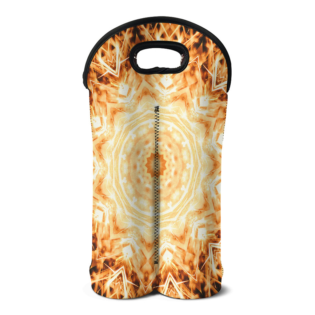 Shining Kaleidoscope Print Double Neoprene Wine Tote