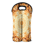 Shining Kaleidoscope Print Double Neoprene Wine Tote