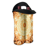Shining Kaleidoscope Print Double Neoprene Wine Tote