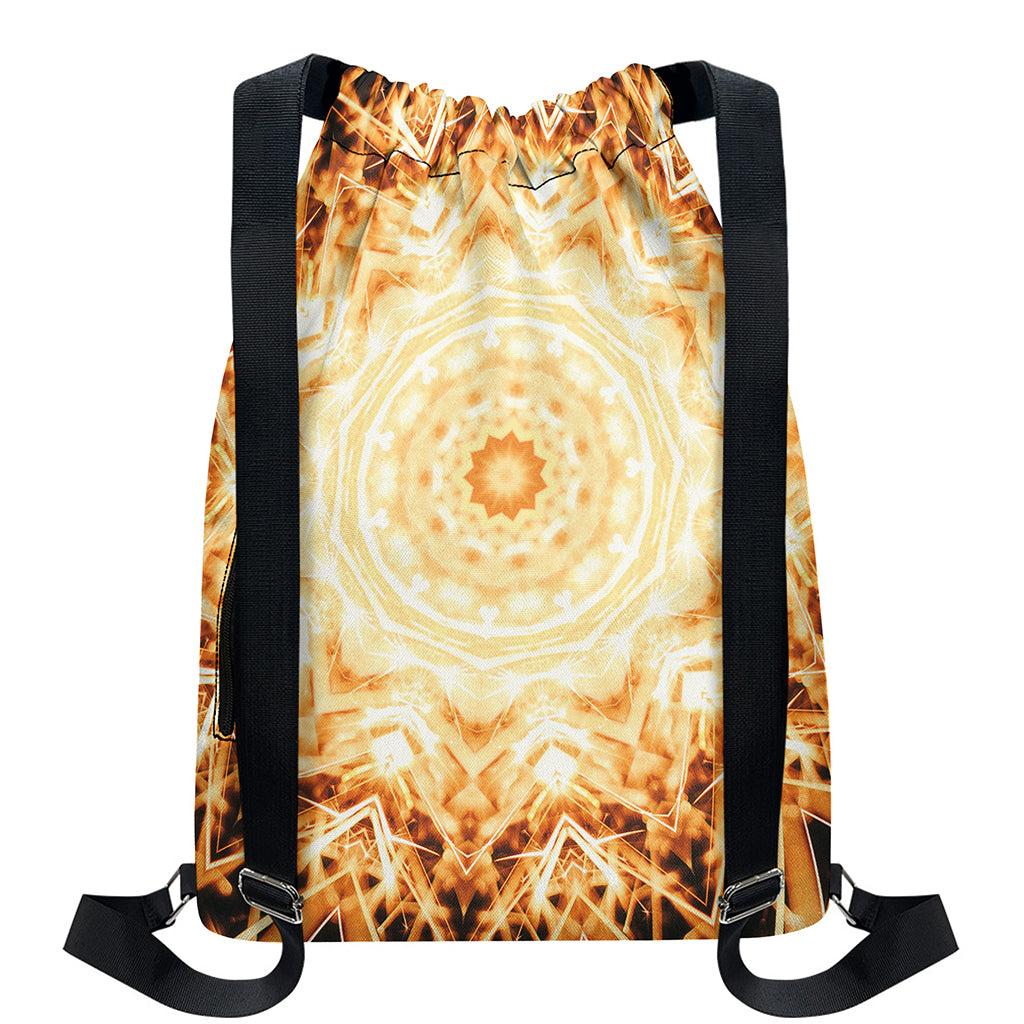 Shining Kaleidoscope Print Drawstring Backpack