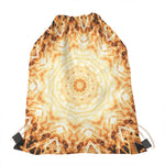 Shining Kaleidoscope Print Drawstring Bag