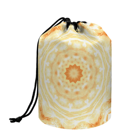 Shining Kaleidoscope Print Drawstring Makeup Bag