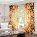 Shining Kaleidoscope Print Extra Wide Grommet Curtains
