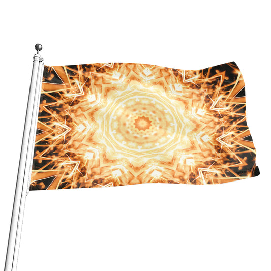 Shining Kaleidoscope Print Flag