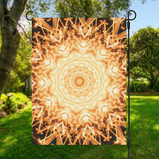 Shining Kaleidoscope Print Garden Flag