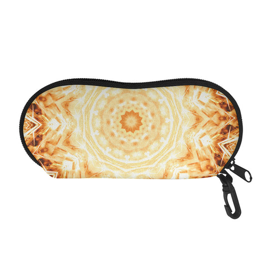 Shining Kaleidoscope Print Glasses Case