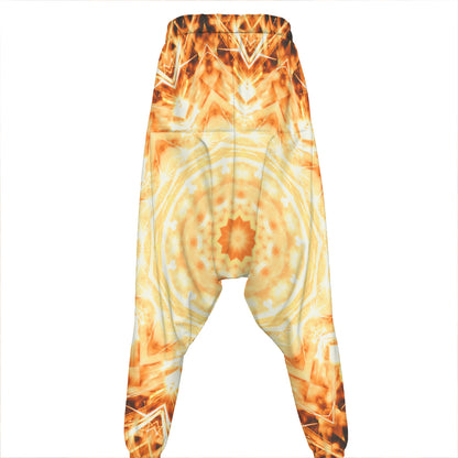 Shining Kaleidoscope Print Hammer Pants