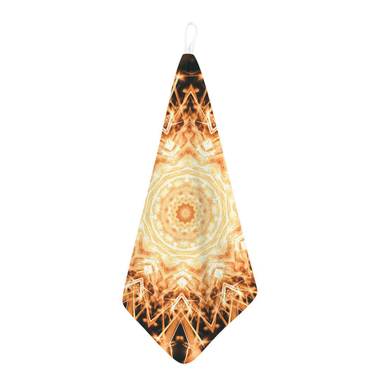 Shining Kaleidoscope Print Hand Towel