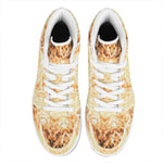 Shining Kaleidoscope Print High Top Leather Sneakers