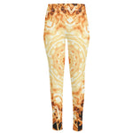 Shining Kaleidoscope Print High-Waisted Pocket Leggings