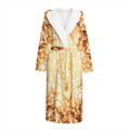 Shining Kaleidoscope Print Hooded Bathrobe