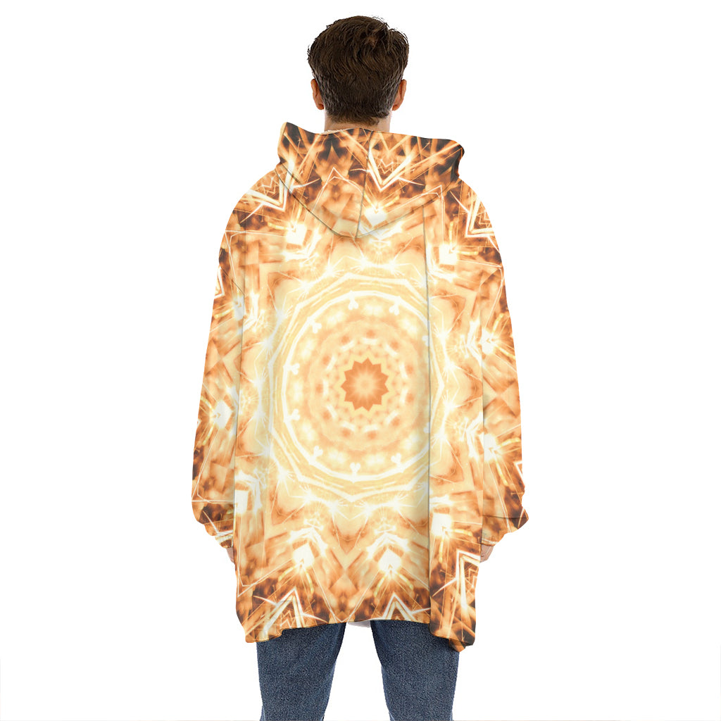 Shining Kaleidoscope Print Hoodie Blanket