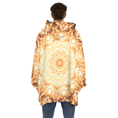Shining Kaleidoscope Print Hoodie Blanket