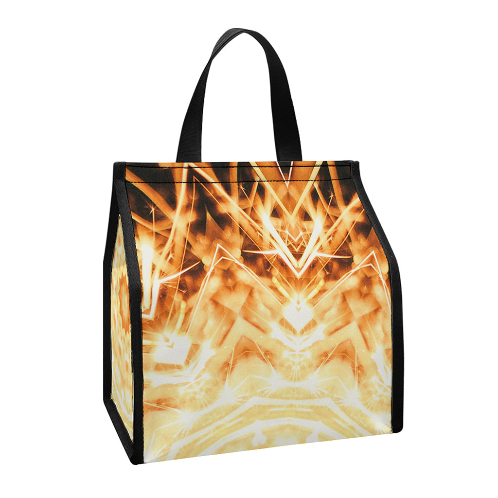 Shining Kaleidoscope Print Insulated Lunch Tote