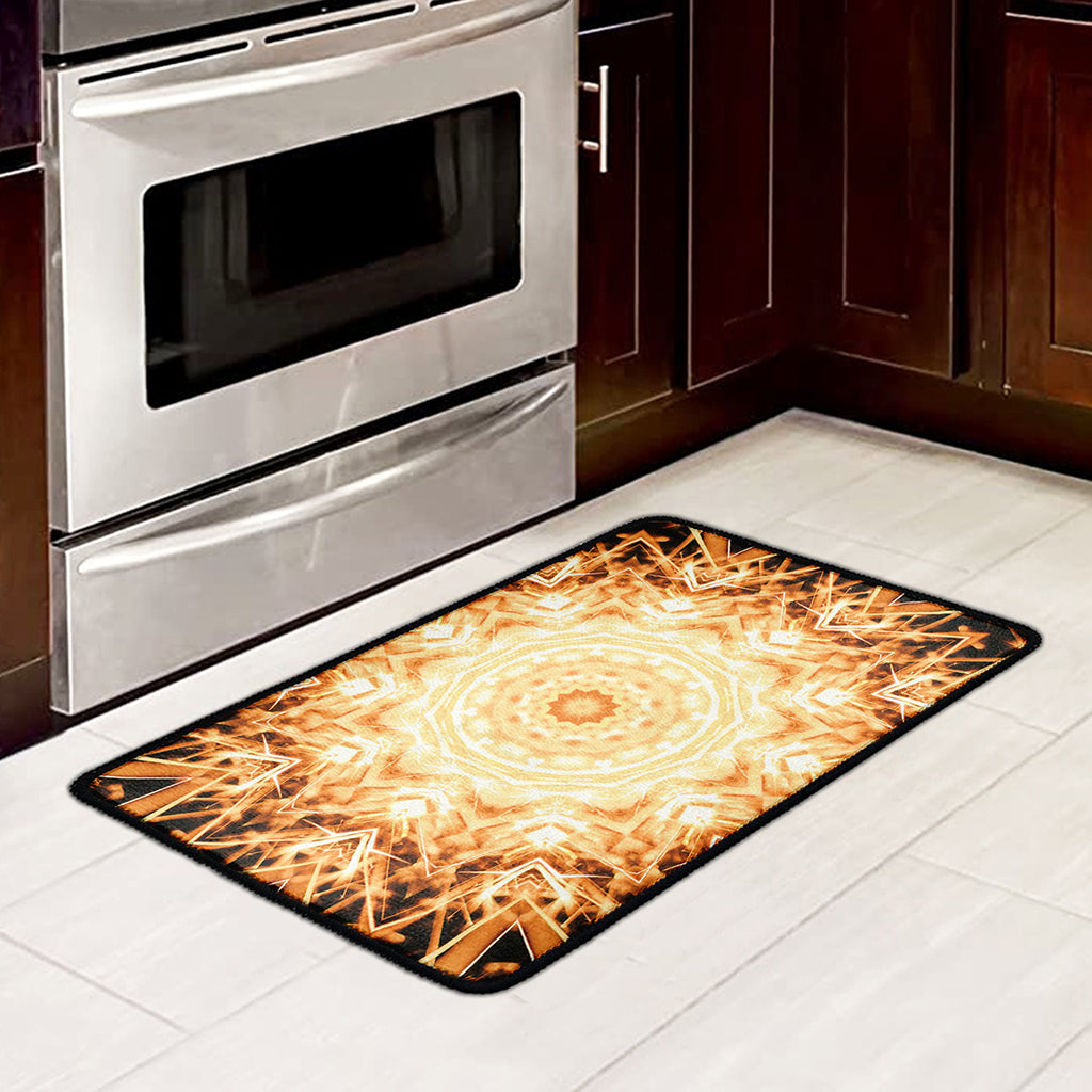 Shining Kaleidoscope Print Kitchen Mat