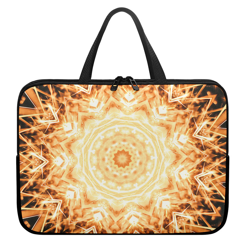 Shining Kaleidoscope Print Laptop Sleeve With Handle