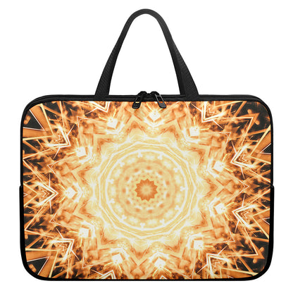Shining Kaleidoscope Print Laptop Sleeve With Handle