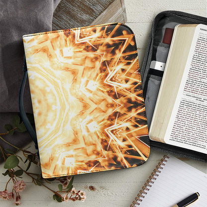 Shining Kaleidoscope Print Leather Bible Cover