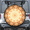 Shining Kaleidoscope Print Leather Spare Tire Cover