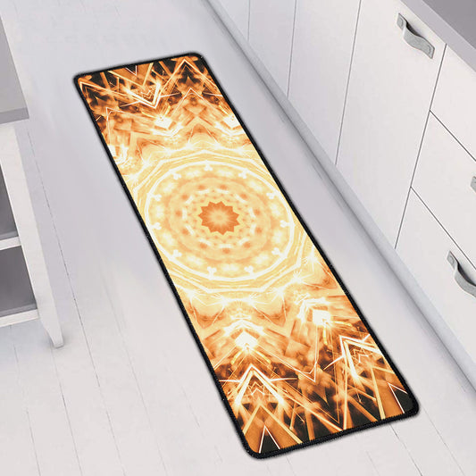 Shining Kaleidoscope Print Long Kitchen Mat