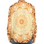 Shining Kaleidoscope Print Long Sleeve Baseball Jersey