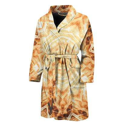 Shining Kaleidoscope Print Men's Bathrobe