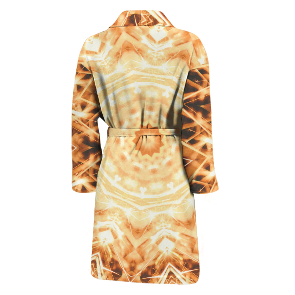 Shining Kaleidoscope Print Men's Bathrobe